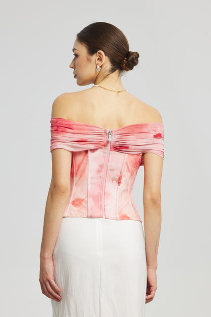 Rose Mesh Corset Dress