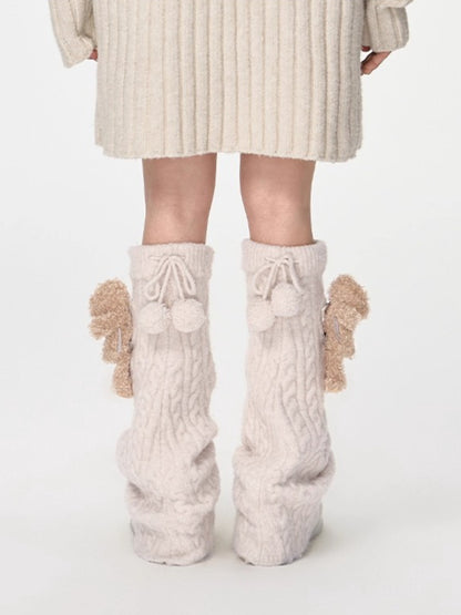 Knit Leg Warmer Socks