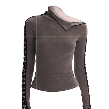 Brushed Mock-Neck Reversible Base Layer Turtleneck