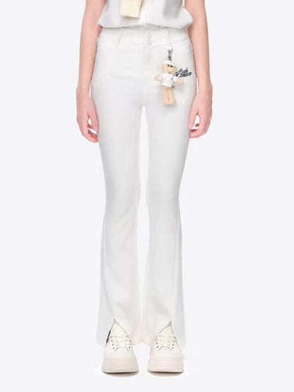 Slim Flare Golf Trousers