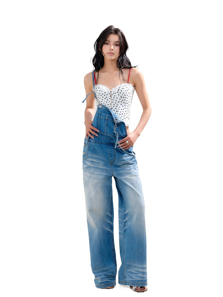 Retro Thin-Strap Straight Overall