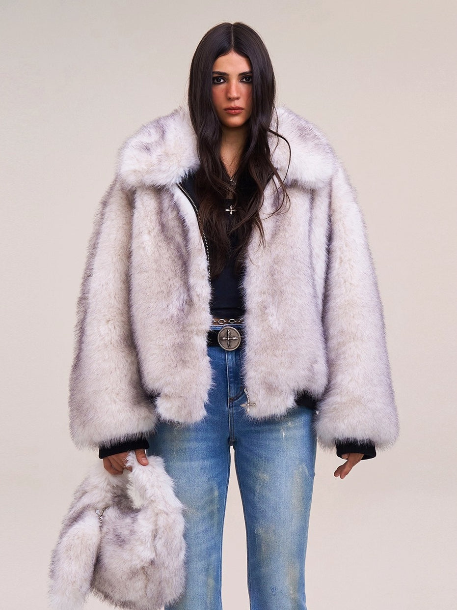 Arctic Cross Faux Fur Jacket