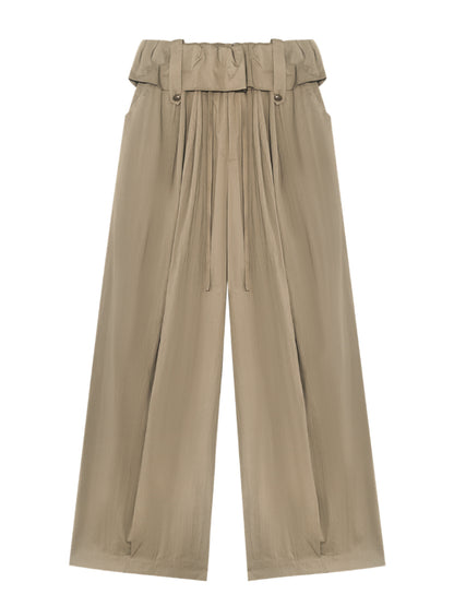Ruffled Waist Casual Pants - CHINASQUAD