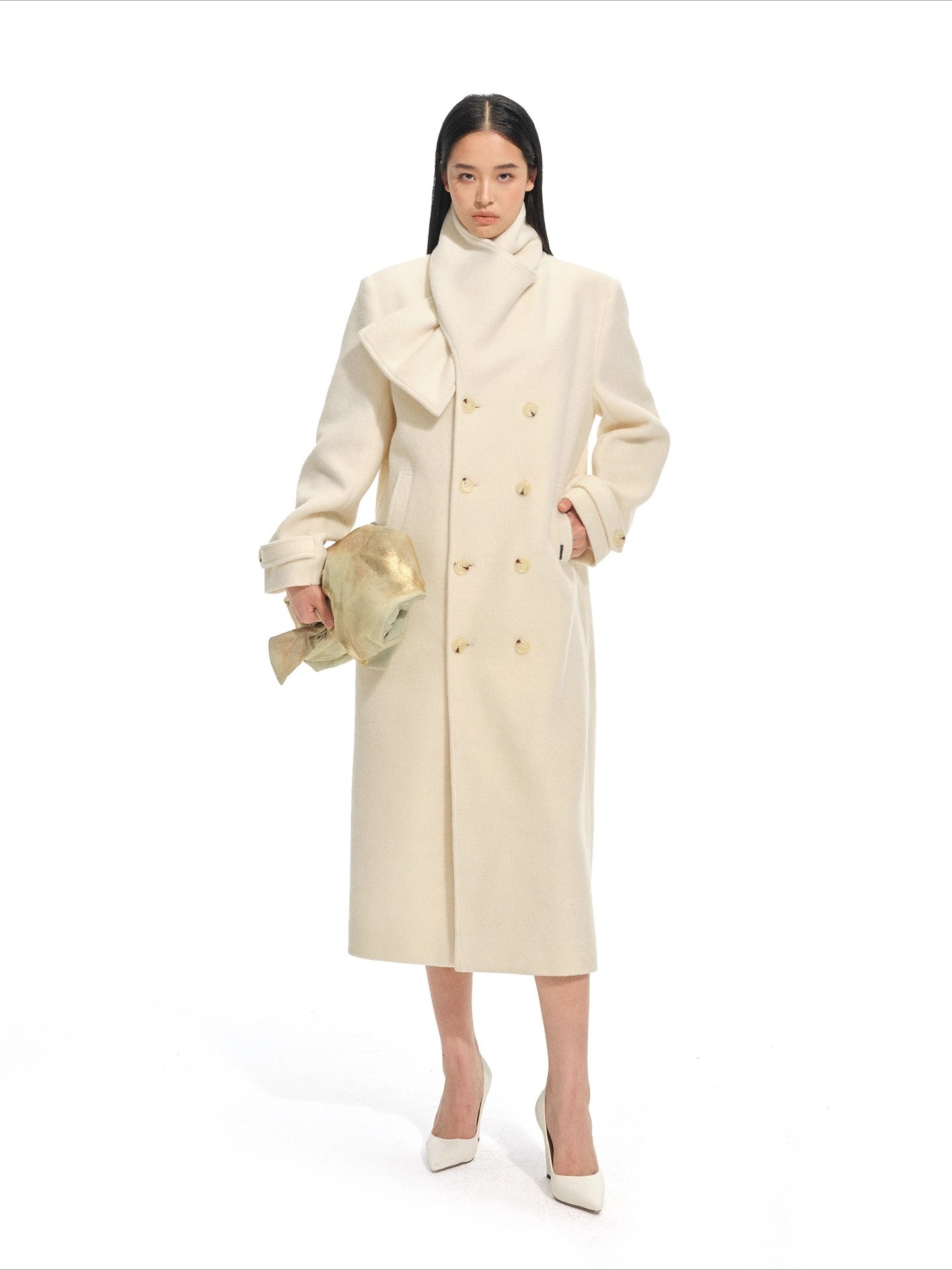 Vellia Shawl Wool-Alpaca Coat