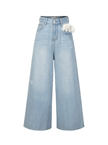 Low-Rise Wide-Leg Jeans