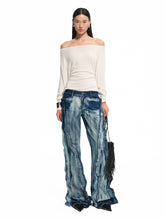 Asymmetric Shoulder Multi-way Wear Elastic T-Shirt - CHINASQUAD
