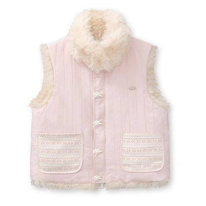 Reversible Vintage Faux-Fur Vest