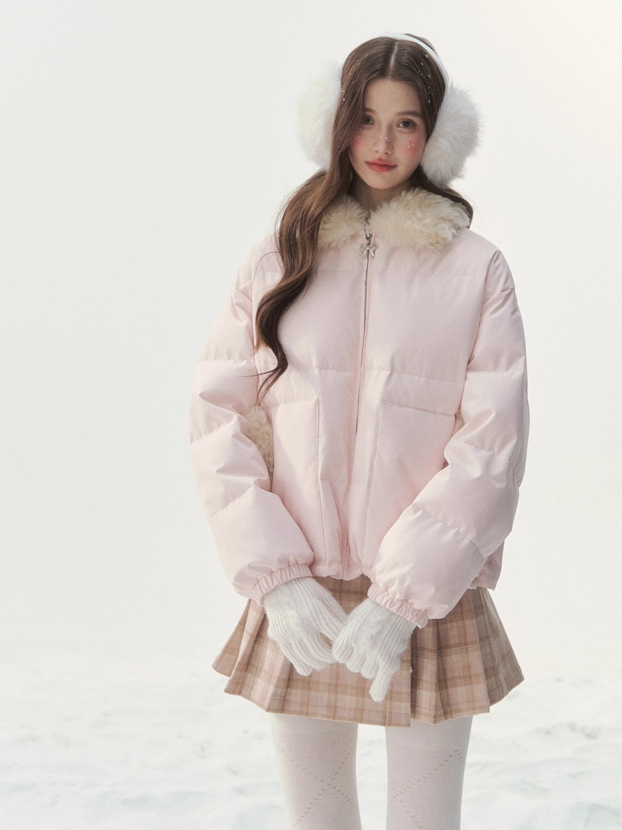 Original Pink Reversible Down Jacket
