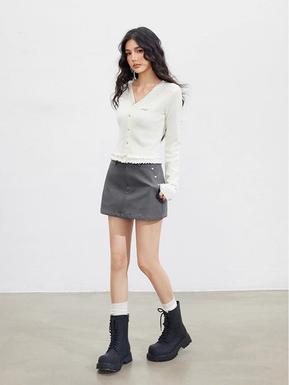 Lace Hollow Knit Cardigan