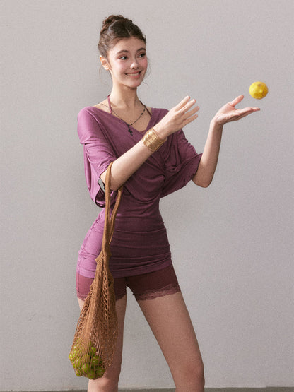 Lyocell Sun-protection Knit Short-Sleeve T-shirt - CHINASQUAD