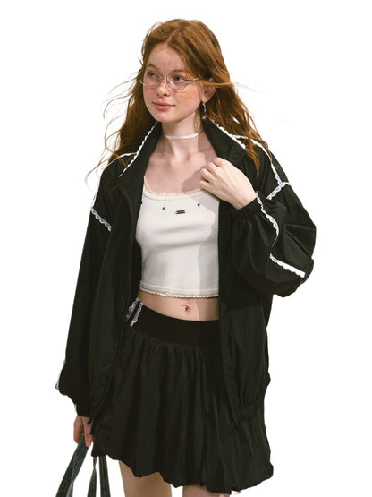 Lace Sun Protection Jacket &amp; Skirt Set