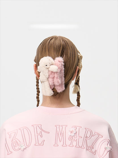 Plush Doll-Inspired Shark Hair Clip