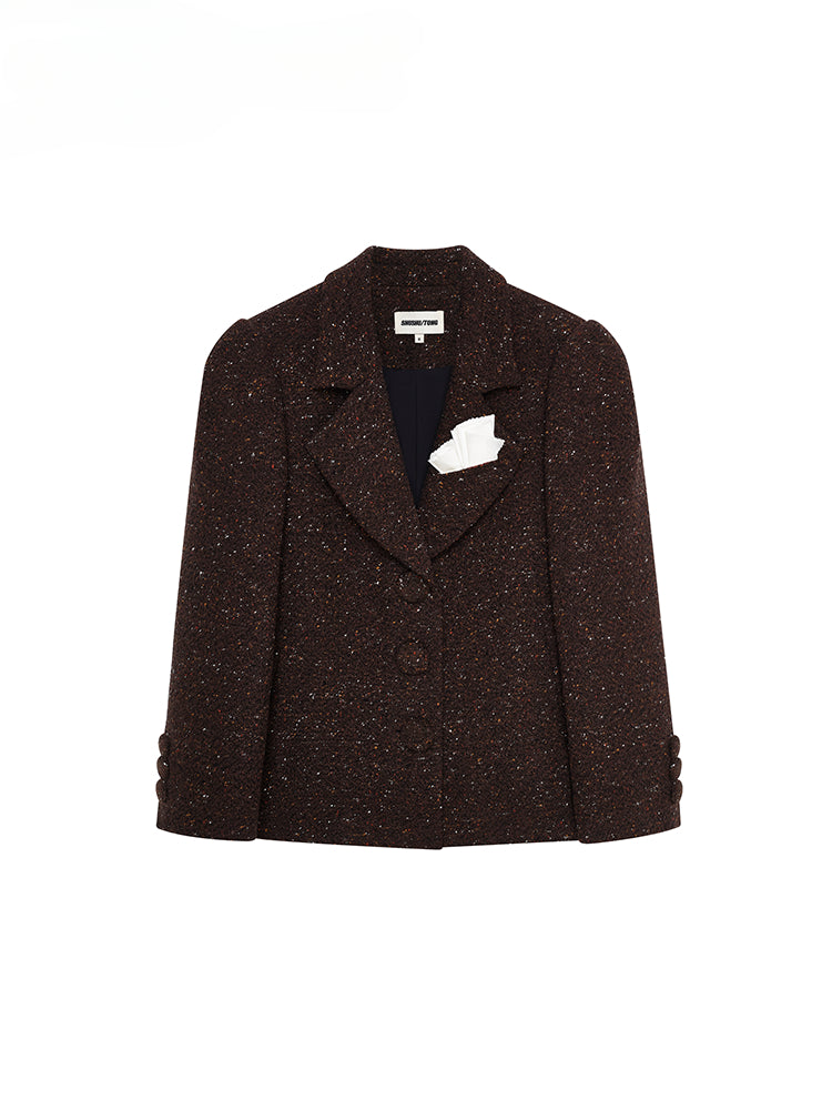 Brown Vintage Wool Blazer