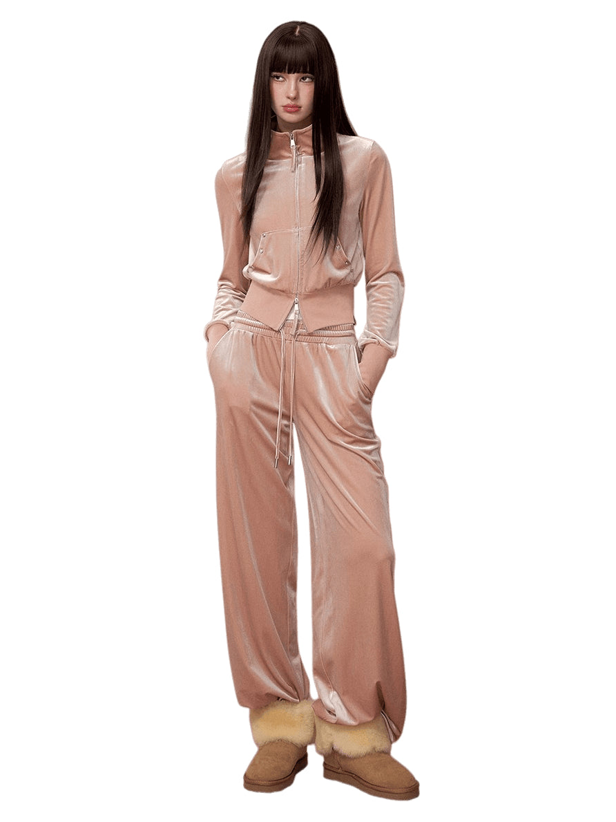 Athleisure Sweatshirt &amp; Jogger Pants Set