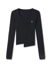 Silk Wool Embroidered Asymmetric Bottoming Blouse - CHINASQUAD