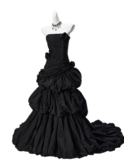 Black Hyacinth Couture Gown