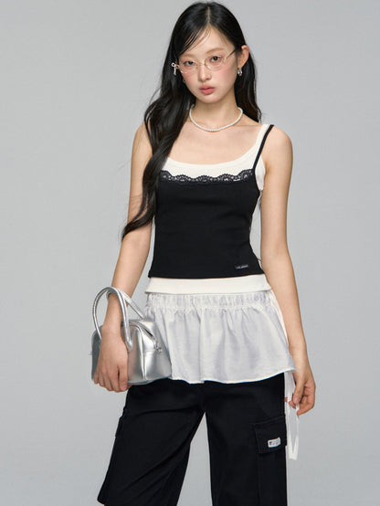 Lace-Trim Layered Camisole