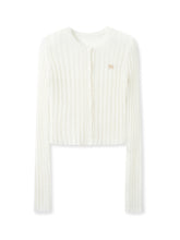 Alpaca Mohair Slim Fit Hollow-out Knit Blouse - CHINASQUAD
