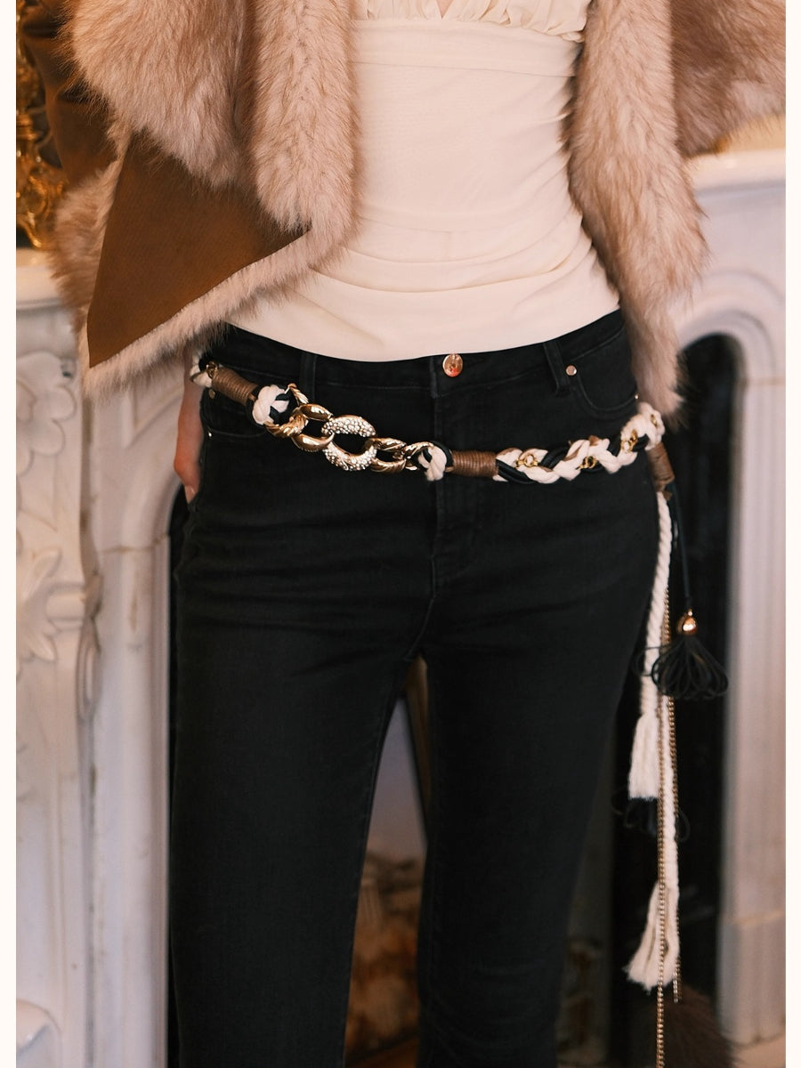 Bohemian Handcrafted Metal Chain Fringe Belt
