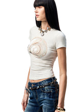 Hand-Woven Metal Flowers and Natural Stones Waist Chain - CHINASQUAD