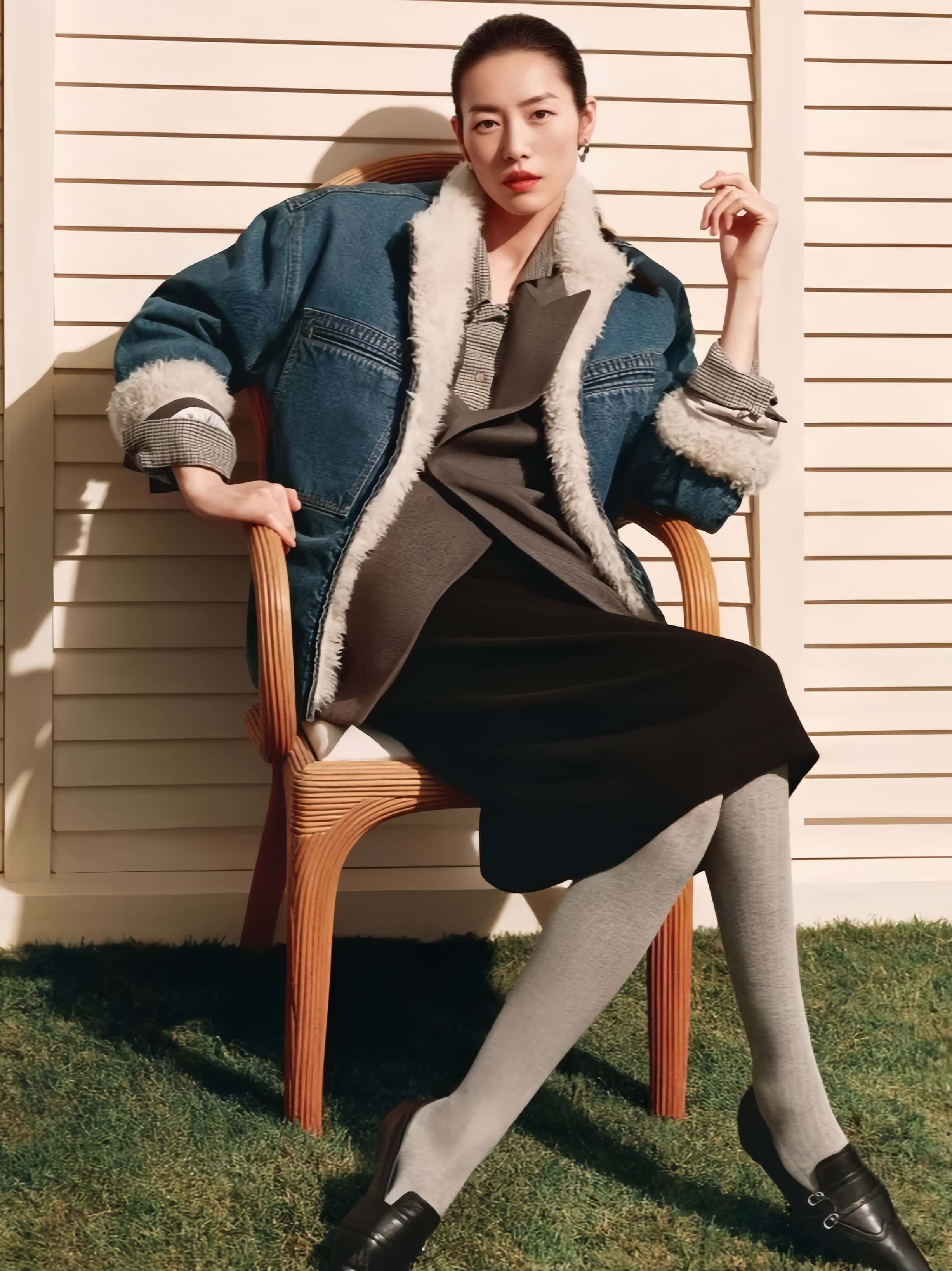 Cotton Denim Padded Jacket