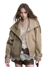 Stand-Collar Pleated Trench Jacket - CHINASQUAD