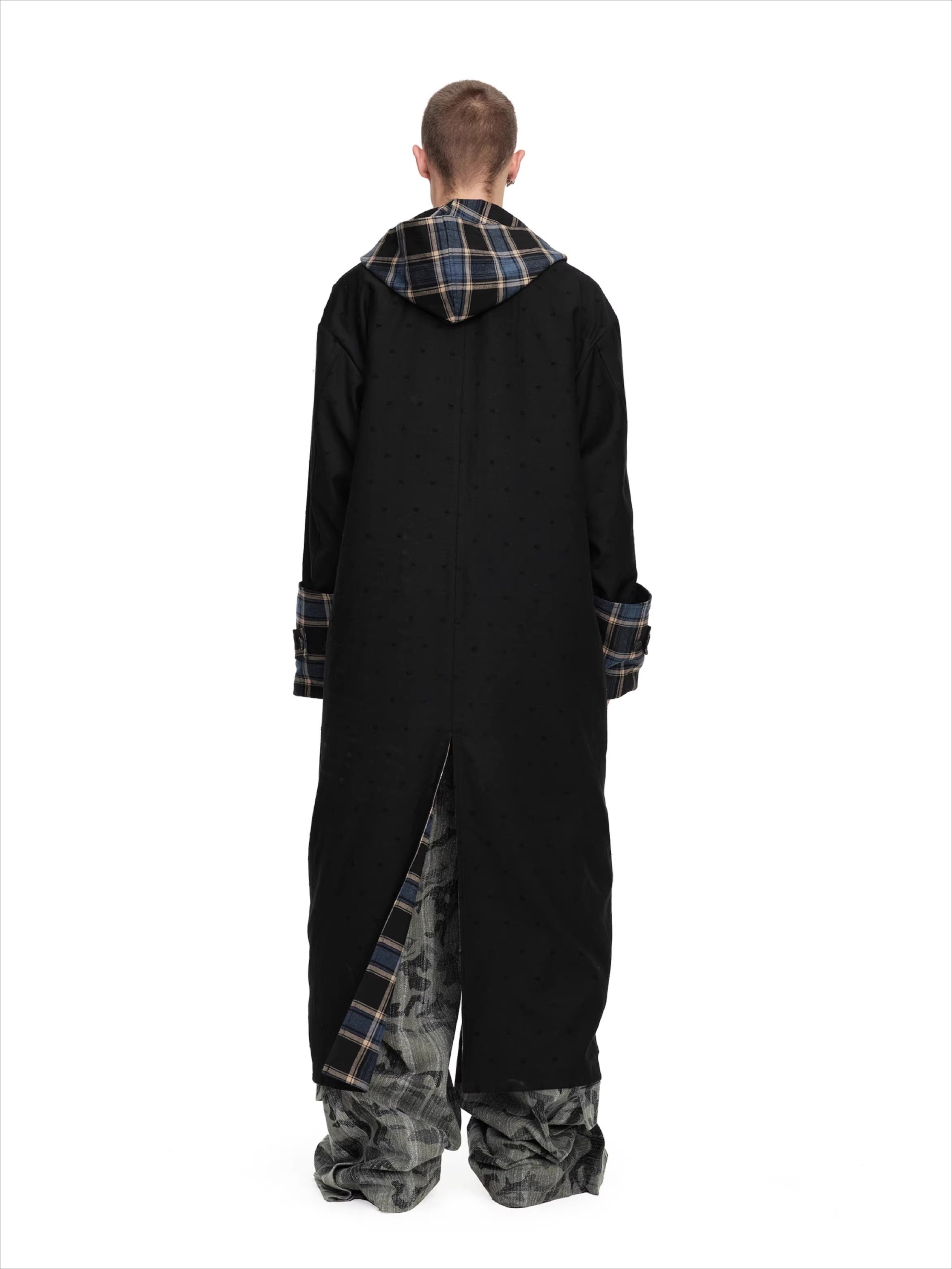 Reversible Hooded Long Coat