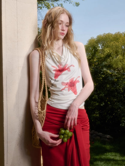 Perfumed Lily Top &amp; Skirt Set