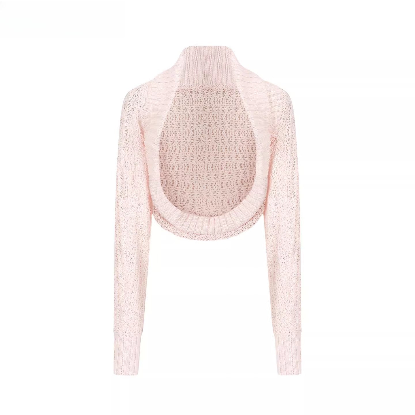 Knit Cardigan &amp; Striped Camisole Two-Piece Set