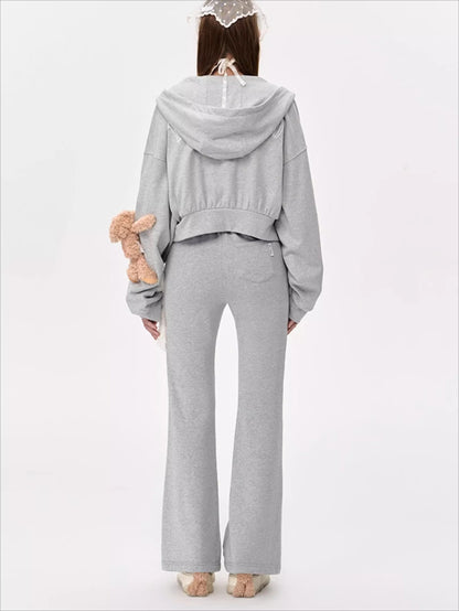 Essential Flared Casual Trousers