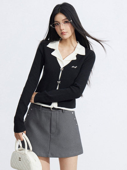 Preppy Soft Knit Polo Long Sleeve Base Layer