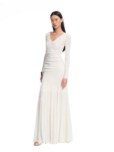 Wisteria Tencel Ribbed V-neck Maxi Dress - CHINASQUAD