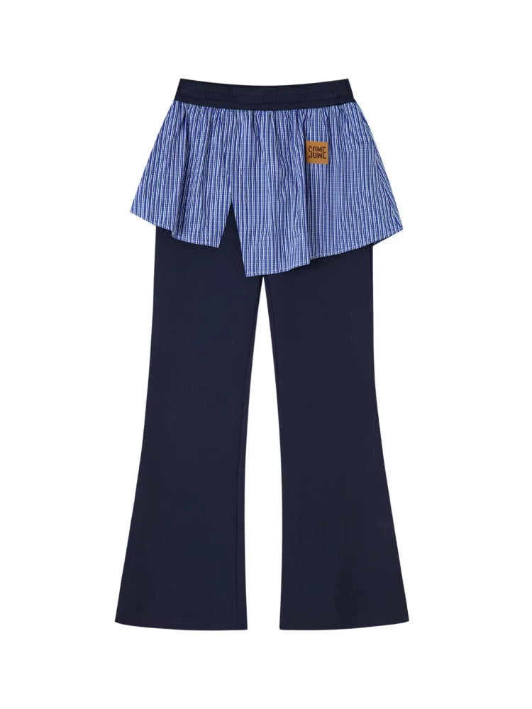 Detachable Spliced Collar Sweatshirt
