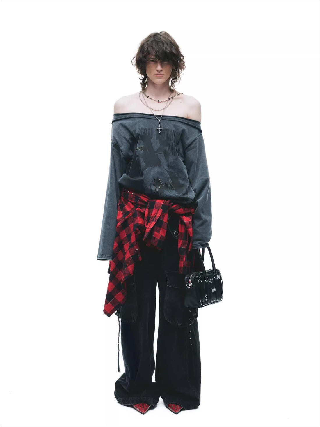 Salt-Washed Grunge Graphic T-Shirt