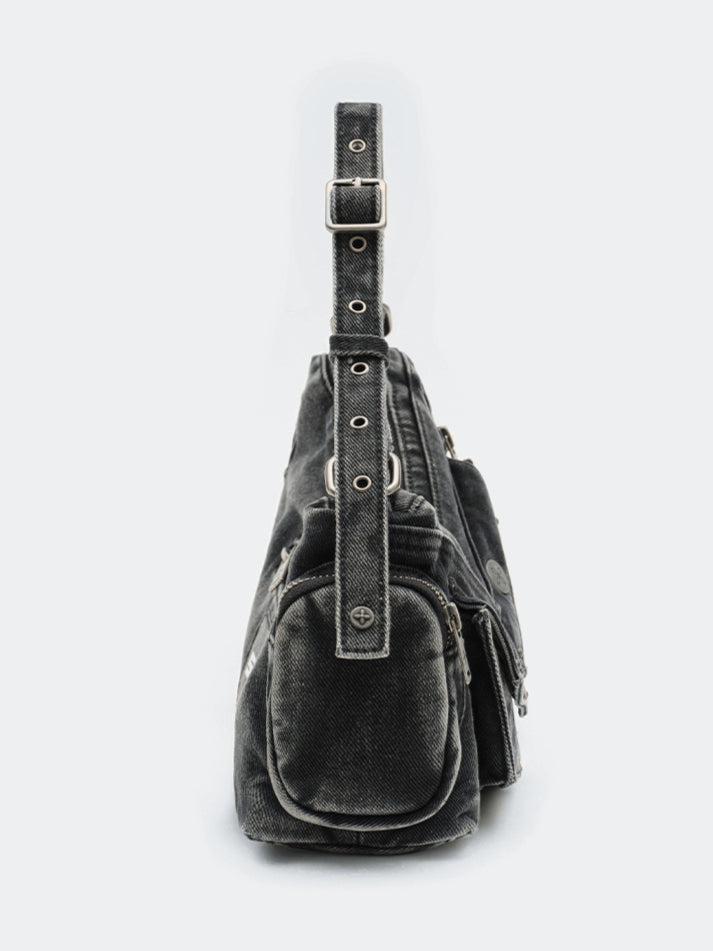 Compass Hips Denim Short Bag