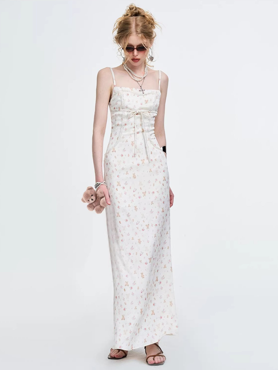 Printed Camisole Maxi Dress