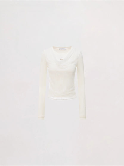 Lace Panel Layered Blouse
