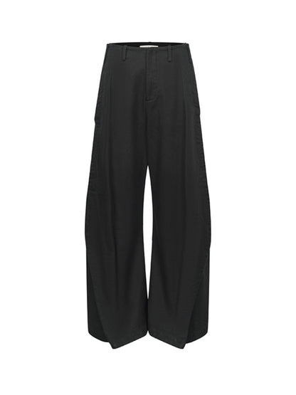 Black &amp; Gray Green Scimitar Shaped Pants