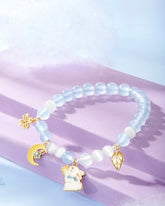 Osmanthus Jade Rabbit Shell Bead Bracelet - CHINASQUAD