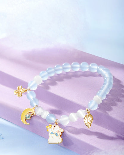 Osmanthus Jade Rabbit Shell Bead Bracelet - CHINASQUAD