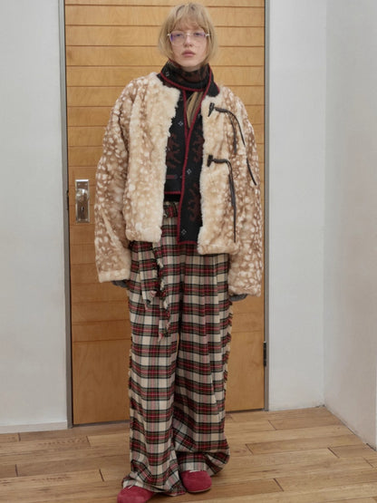 Fair Isle Pony Jacquard Knit Scarf