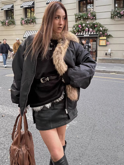 Logo Eyelet Genuine Leather Belt