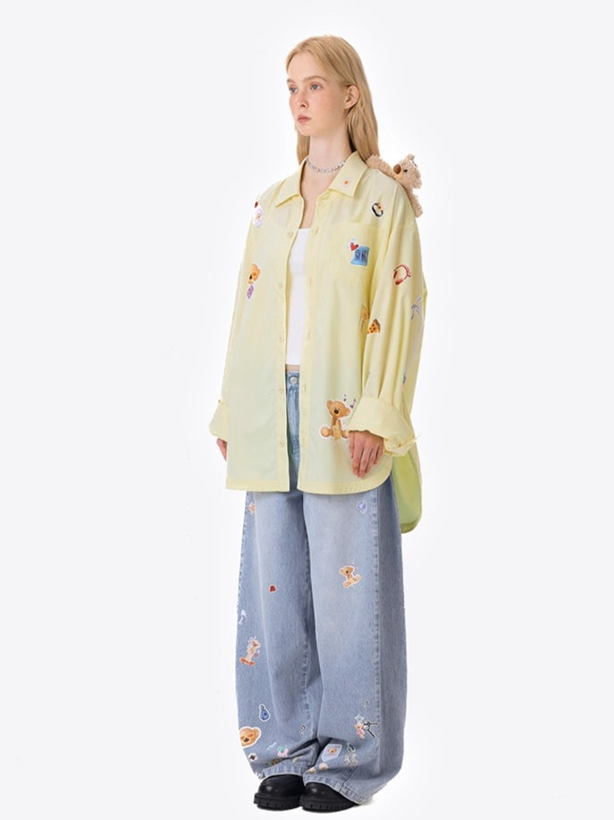 Bear Patch Longline Shirt