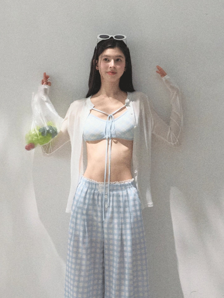 Tencel–Linen Relaxed Wide-Leg Pants