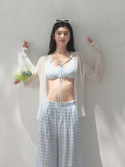 Tencel–Linen Relaxed Wide-Leg Pants