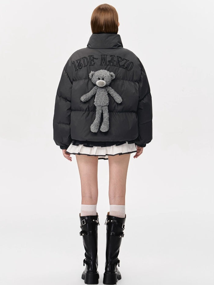 Plush Doll Puffer Down Jacket
