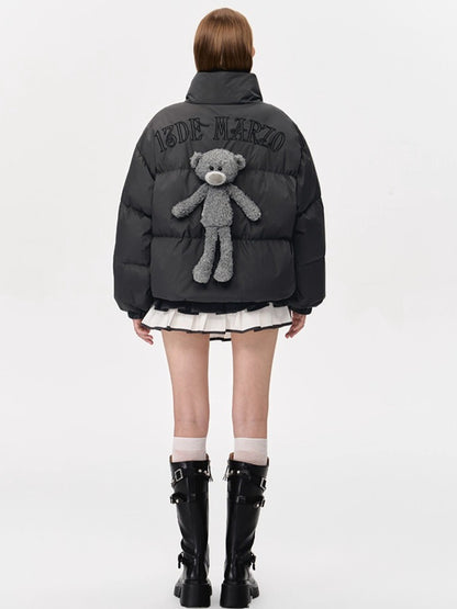 Plush Doll Puffer Down Jacket
