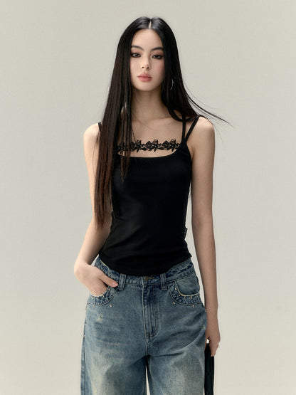 Slim Lace Cropped Camisole