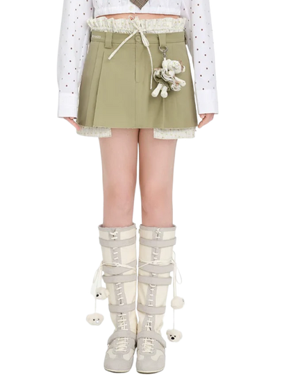 Two-Piece Illusion Blazer Badge Dress
