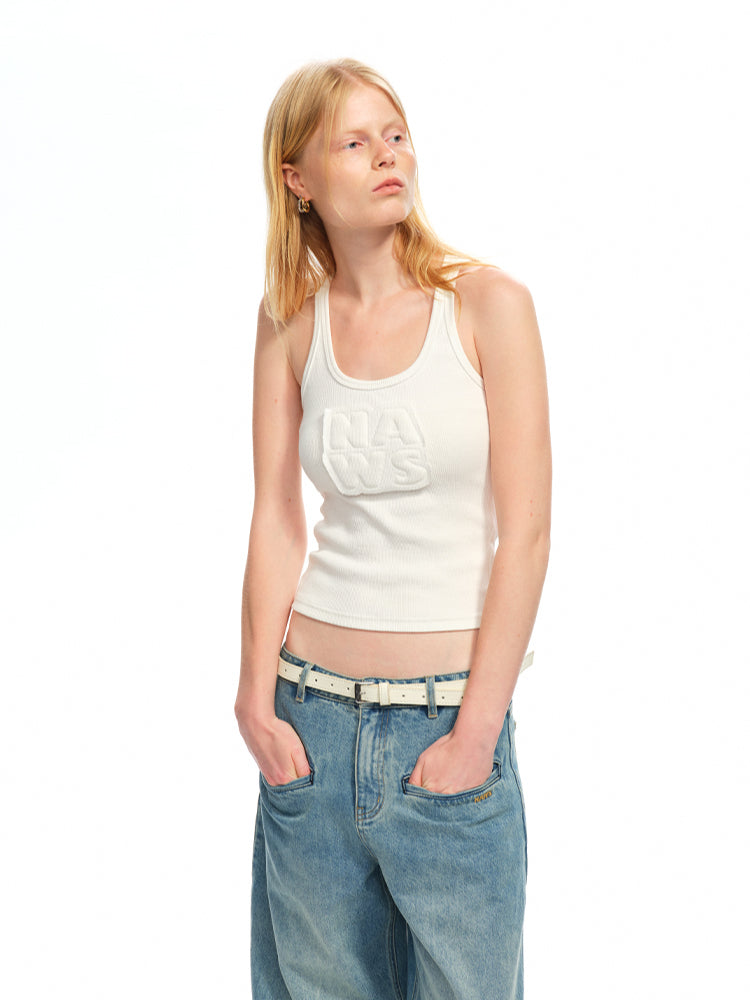 Applique U-Neck Vest Sling - CHINASQUAD